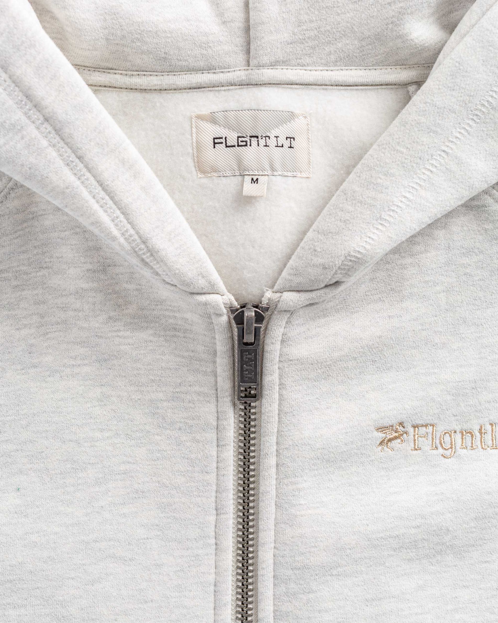 OATMEAL ZIP HOODIE - Image 5